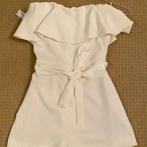 ARITZIA strapless white romper
